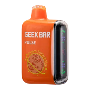 Insta-Worthy Geek Bar Pulse 15000 Puffs Disposable Vape - Tropical Rainbow Blast  Limited Release!