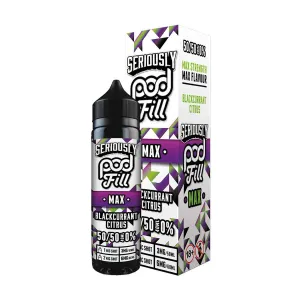 Limited Edition Blackcurrant Citrus 50/50 40ml Shortfill by Seriously Pod Fill MAX  Ends Soon!