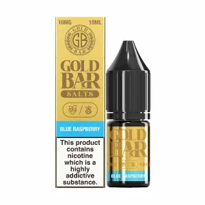 Limited Edition Blue Raspberry Nic Salt E-Liquid by Gold Bar  Last Chance!