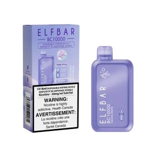 Limited Edition Elf Bar BC10000 Disposable Vape - Sakura Grape, 10000 Puffs  Almost Sold Out!