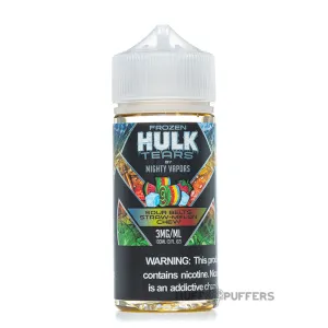 Limited Edition Frozen Hulk Tears - Sour Belts Straw-Melon Chew 100mL  Almost Gone!