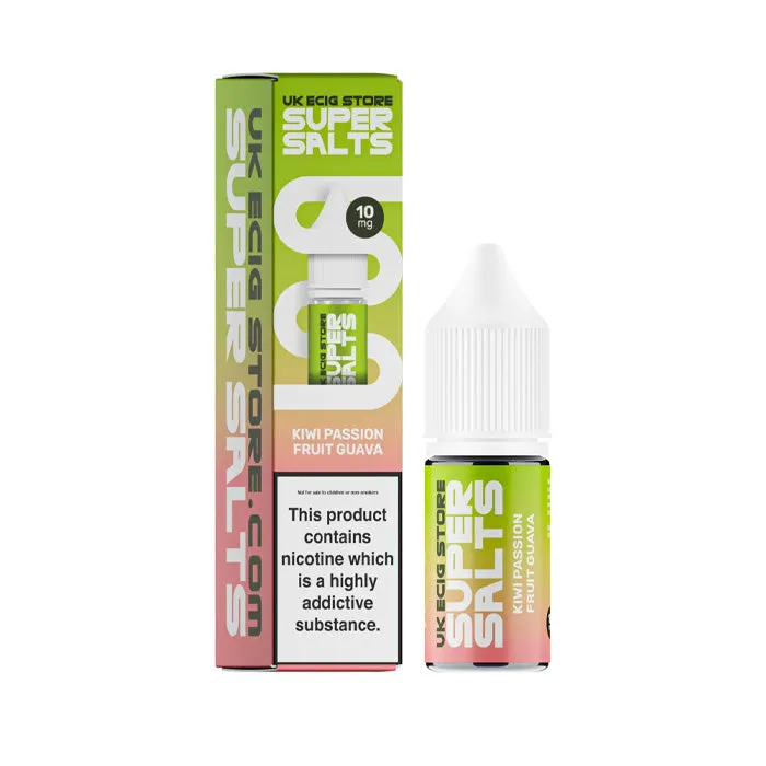 Limited Edition Kiwi Passion Fruit Guava Nic Salt E-Liquid by Super Salts  Today Only!