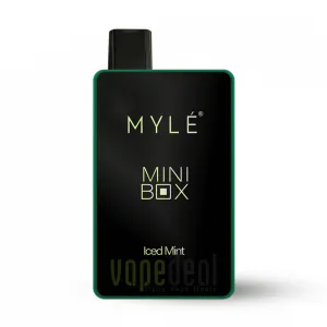 Limited Edition Myle Mini Box Disposable Device 1500 Puffs - Iced Mint  Going Fast!