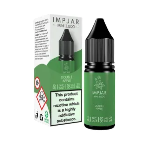 Luxury Feel Double Apple 10ml Nic Salt E-Liquid by Imp Jar  Limited Release!