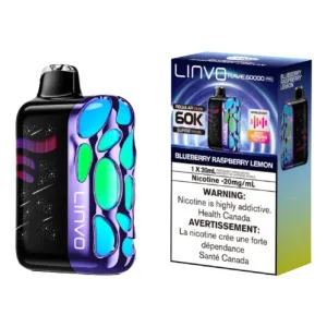 Luxury Feel Linvo Rave 60K Disposable Vape - Blueberry Raspberry Lemon  Stylish & Comfortable