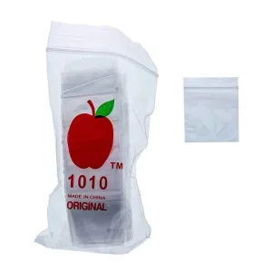 Luxury Feel Non branded (Accessories)(1-Pack 100ct) BG1 Small Apple Baggies  Size 1010  Almost Gone!