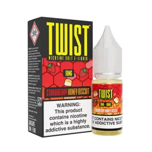 Luxury Feel Strawberry Honey Biscuit Nic Salt E-Liquid by Twist  Dont Miss Out!