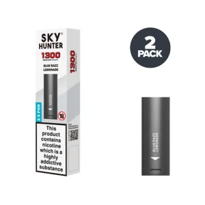 Premium Quality Blue Razz Lemonade Sky Hunter 1300 Pre-filled Pods  Stylish & Comfortable