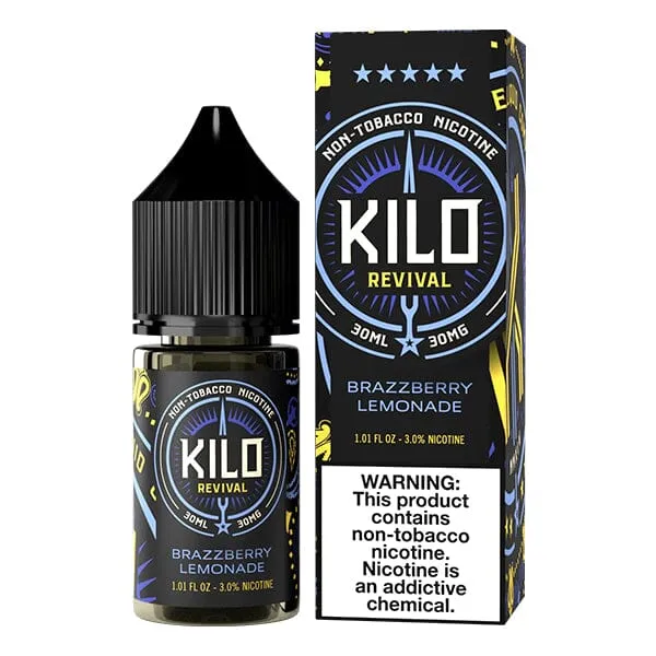 Premium Quality Brazzberry Lemonade Ice by Kilo Revival Tobacco-Free Nicotine Salt Series | 30mL  Almost Sold Out!