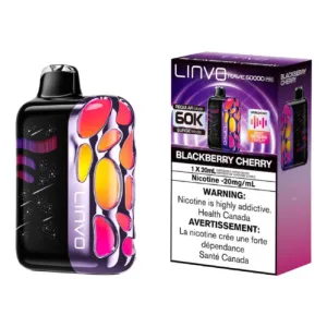 Premium Quality Linvo Rave 60K Disposable Vape - Blackberry Cherry  Stylish & Comfortable