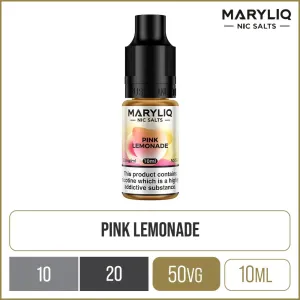 Premium Quality MARYLIQ by Lost Mary Pink Lemonade E-Liquid 10ml  Limited Availability!
