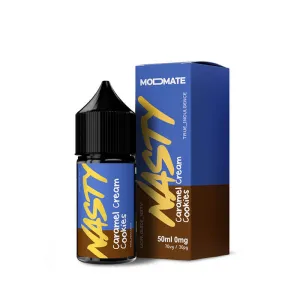 Premium Quality Nasty Juice Modmate Caramel Cream Cookies Shortfill 50ml E-Liquid  Limited Availability!