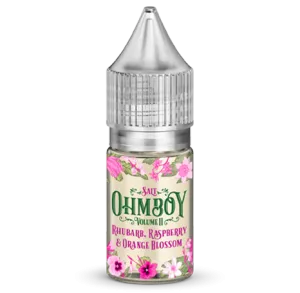 Premium Quality Ohm Boy Rhubarb Raspberry & Orange Blossom Nic Salt E-Liquid 20mg  Almost Gone!