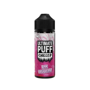 Premium Quality Ultimate Puff Chilled Pink Raspberry Shortfill 100ml E-Liquid  Stylish & Comfortable
