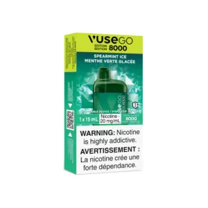 Premium Quality Vuse Go Edition 8K Disposable Vape - Spearmint Ice, 8000 Puffs, 15ML  Stylish & Comfortable