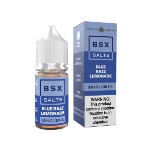 Selling Fast Blue Razz Lemonade | Glas BSX TFN Salts | 30mL  Limited Availability!