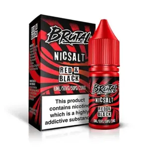 Selling Fast Brutal Red & Black 10ml Nic Salt E-Liquid  Dont Miss Out!