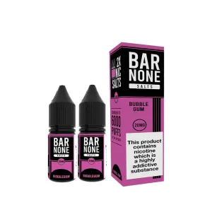 Top Rated Bar None Bubblegum Nic Salt 10ml E-Liquid - 2 Pack  Almost Sold Out!