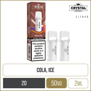 Top Rated Cola Ice SKE Crystal Pro 600 Pods 2 Pack  Almost Sold Out!