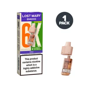 Top Rated Cola Lost Mary BM6000 Prefilled Pods  Last Few Pieces!