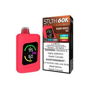 Top Rated STLTH 60K Disposable Refresh Series - Ragin' Route Ice  Almost Gone!