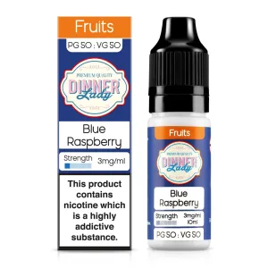 Trending Now Blue Raspberry 10ml 50/50 E-Liquid By Dinner Lady  Ends Soon!
