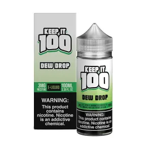 Trending Now Dew Drop by Keep It 100 Tobacco-Free Nicotine Series 100mL  Limited Availability!