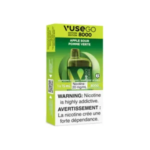 Trending Now Vuse Go Edition 8K Disposable Vape - Apple Sour, 8000 Puffs, 15ML  Almost Gone!