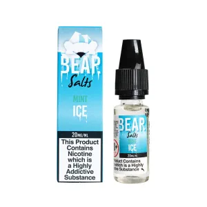 Trendy 2025 Bear Salts Mint Ice 10ml Nic Salt E-Liquid  Stylish & Comfortable