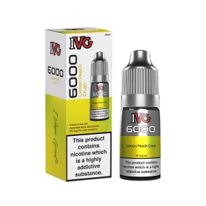 VIP Favorite Lemon Peach Crush 10ml Nic Salt E-Liquid by IVG 6000  Today Only!