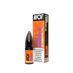 Worth Every Penny Riot X Nic Salts Orange & Raspberry Ice 10ml E-Liquid  Almost Sold Out!